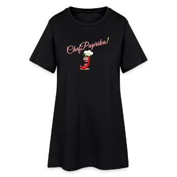 Chef Paprika - Robe T-shirt Femme - noir - Devant