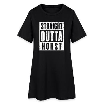 Horst, Ruhrgebiet, Ruhrpott, Essen Gelsenkirchen - Frauen T-Shirt-Kleid - Schwarz - Vorne