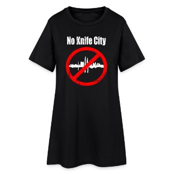 Pas de Knife City - Robe T-shirt Femme - noir - Devant