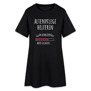 Altenpflegehelferin Ausbildung Beruf Geschenk - Frauen T-Shirt-Kleid - Schwarz - Vorne
