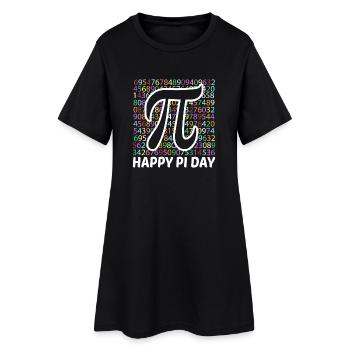 Bonne Journée Pi Enfants Professeurs de Mathématiques Professeur Étudiant - Robe T-shirt Femme - noir - Devant