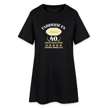 Made in 1985 – 40 Years of Excellence - Women’s T-Shirt Dress - black - Front