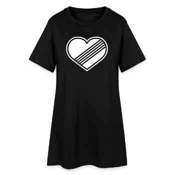 Cœur à plein régime contre la limite de vitesse - Robe T-shirt Femme - noir - Devant