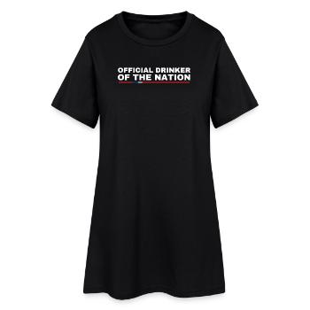 Buveur officiel de la nation - Robe T-shirt Femme - noir - Devant