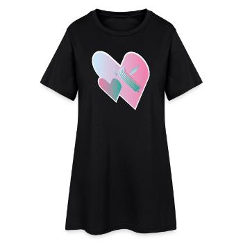 Love Assemble 00 - Women’s T-Shirt Dress - black - Front