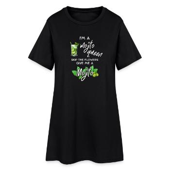 Reine Mojito - Robe T-shirt Femme - noir - Devant