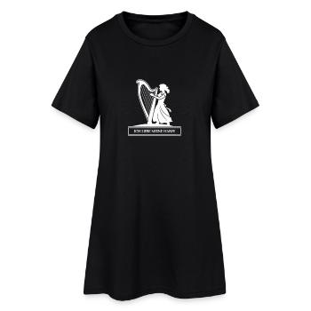 Ich liebe meine Harfe - Frauen T-Shirt-Kleid - Schwarz - Vorne