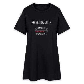 Holzbildhauerin Ausbildung Beruf Geschenk - Frauen T-Shirt-Kleid - Schwarz - Vorne