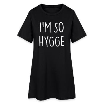 JE SUIS TELLEMENT HYGGE - Robe T-shirt Femme - noir - Devant
