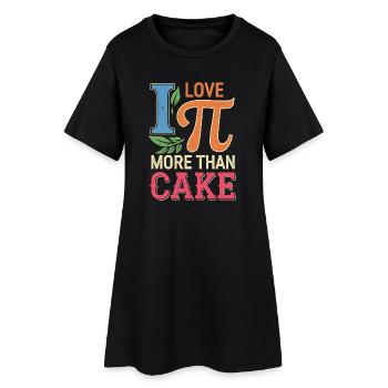 J’aime Pi Plus que le gâteau - Robe T-shirt Femme - noir - Devant