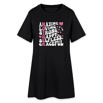 Die beste Mutter aller Zeiten - Frauen T-Shirt-Kleid - Schwarz - Vorne