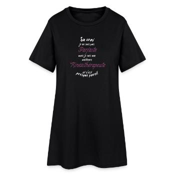 Ich bin der beste Physiotherapeut - Frauen T-Shirt-Kleid - Schwarz - Vorne