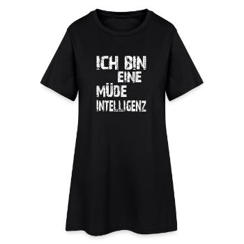 L’IA dit : Je suis une intelligence fatiguée - Robe T-shirt Femme - noir - Devant