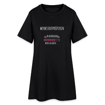 Werkstoffprüferin Ausbildung Beruf Geschenk - Frauen T-Shirt-Kleid - Schwarz - Vorne