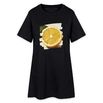 Citron - Robe T-shirt Femme - noir - Devant