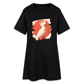 Cacatoès - Robe T-shirt Femme - noir - Devant