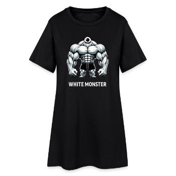 White Monster - Muskelmonster Fitness Gym Training - Frauen T-Shirt-Kleid - Schwarz - Vorne