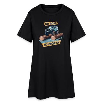 Off-Road Vehicle Driver - Women’s T-Shirt Dress - black - Front