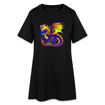 Dragon - Women’s T-Shirt Dress - black - Front