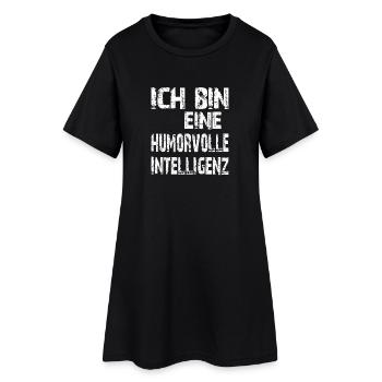 IA Dire que je suis une intelligence humoristique - Robe T-shirt Femme - noir - Devant
