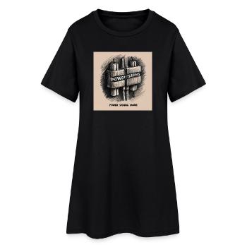 Dormir - Robe T-shirt Femme - noir - Devant