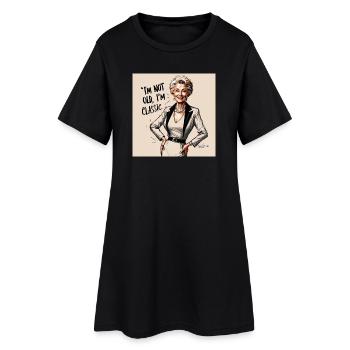 Je ne suis pas vieux, je suis un classique - Robe T-shirt Femme - noir - Devant