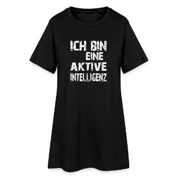 AI Saying I'm an Active Intelligence - Women’s T-Shirt Dress - black - Front