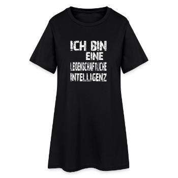 L’IA dit une intelligence passionnée - Robe T-shirt Femme - noir - Devant