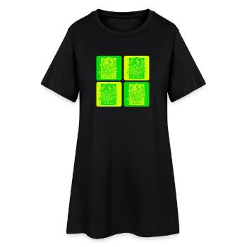 Design rétro d’astronomie - Robe T-shirt Femme - noir - Devant