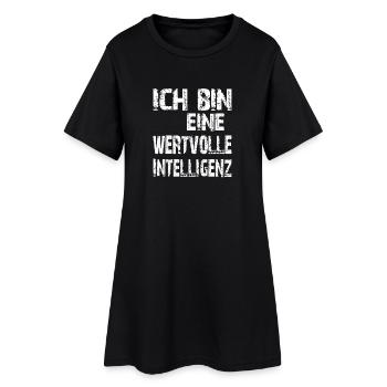 L’IA dit que je suis une intelligence précieuse - Robe T-shirt Femme - noir - Devant