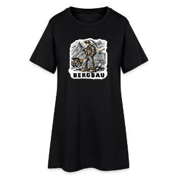 Hard work in mining - Women’s T-Shirt Dress - black - Front