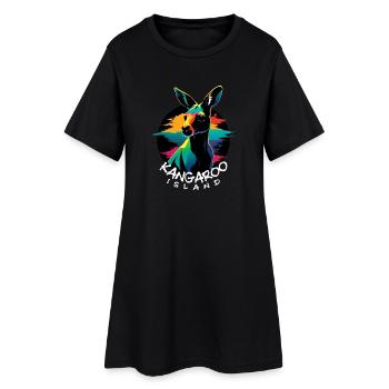 Kangaroo Island - Robe T-shirt Femme - noir - Devant