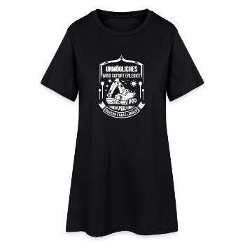 Baggerfahrer Unmögliches sofort erledigt - Frauen T-Shirt-Kleid - Schwarz - Vorne