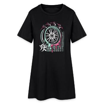 JDM Drift Rim – Tuning & Racing Art - Robe T-shirt Femme - noir - Devant