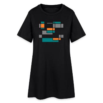 Graphic No.1 - Women’s T-Shirt Dress - black - Front