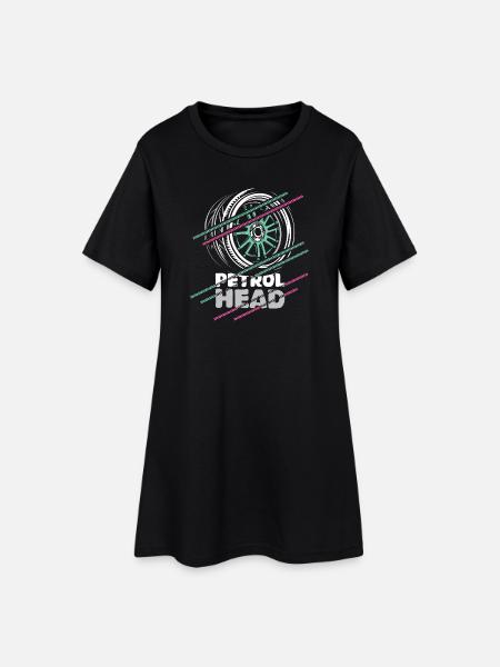 Petrolhead – Motorsport & Tuning Felge Design - Frauen T-Shirt-Kleid - Schwarz