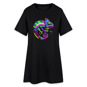 Chameleon - Women’s T-Shirt Dress - black - Front