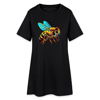 Bee - Women’s T-Shirt Dress - black - Front