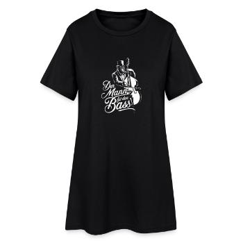 Kontrabass - Der Mann Für Den Bass Gorilla - Frauen T-Shirt-Kleid - Schwarz - Vorne
