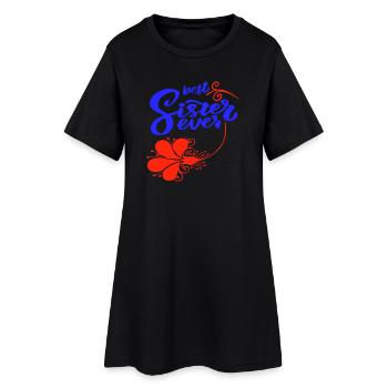 Meilleure sœur de tous les temps - Robe T-shirt Femme - noir - Devant