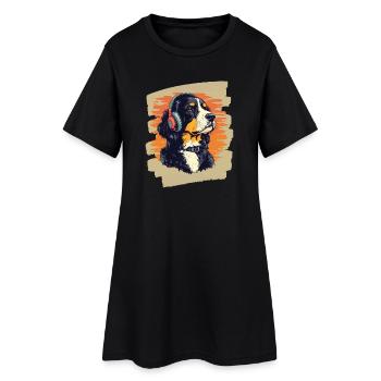 Chien de montagne de l'Entlebuch - Robe T-shirt Femme - noir - Devant