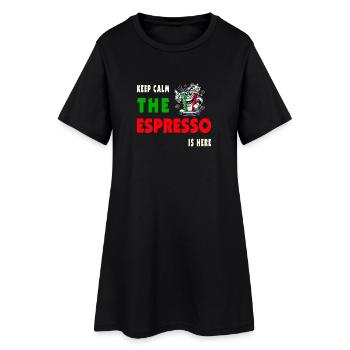 Espresso Italy / Coffee Design - Women’s T-Shirt Dress - black - Front