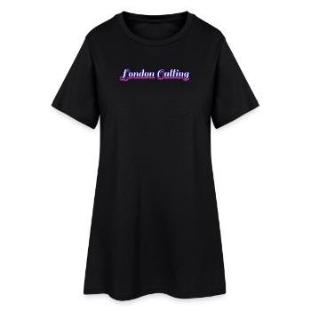 London Calling Retro - Women’s T-Shirt Dress - black - Front