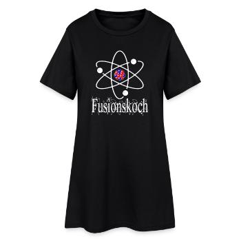 Fusionskoch - Koch - kochen - Labor - Chemiker - Frauen T-Shirt-Kleid - Schwarz - Vorne