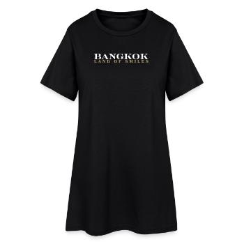 Bangkok Pays des Sourires - Robe T-shirt Femme - noir - Devant