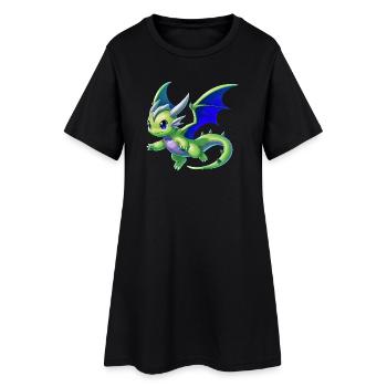 Dragon - Robe T-shirt Femme - noir - Devant