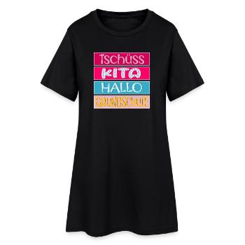 KITA ABGÄNGER SCHULANFANG EINSCHULUNG GRUNDSCHULE - Frauen T-Shirt-Kleid - Schwarz - Vorne