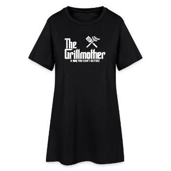 La Grillmother (foncé) - Robe T-shirt Femme - noir - Devant