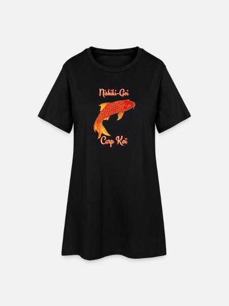 Nishiki-Goi Carp Koi - Women’s T-Shirt Dress - black