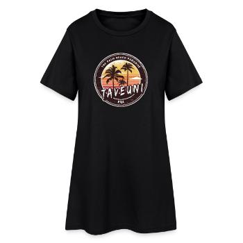 Taveuni – Le paradis tropical des Fidji - Robe T-shirt Femme - noir - Devant